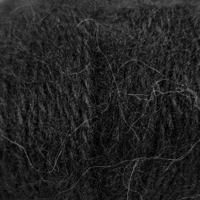 200 Пряжа Mondial Dolce Mohair, 50г - 150м, чорний, 60% кід мохер, 40% акрил