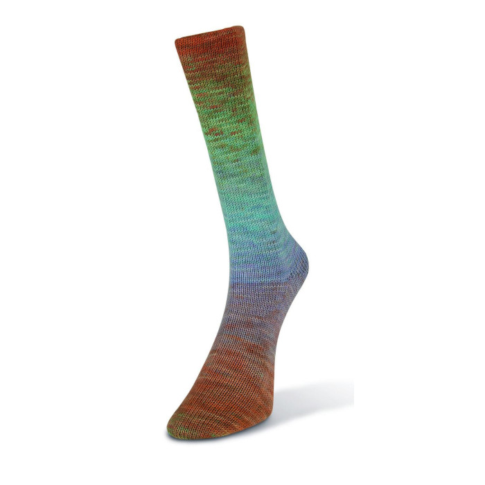 201 Шкарпеткова Пряжа Laines du Nord WaterColor Sock, 100г - 420м, різнокольоровий, 75% вовна, 25% нейлон