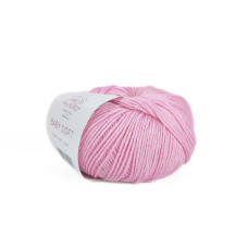 202 Пряжа Laines du Nord Baby Soft, 50г - 135м, рожевий, 50% бавовна органічна, 50% cоєві волокна