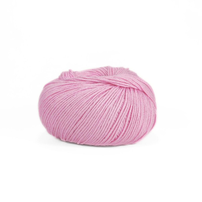 202 Пряжа Laines du Nord Baby Soft, 50г - 135м, рожевий, 50% бавовна органічна, 50% cоєві волокна