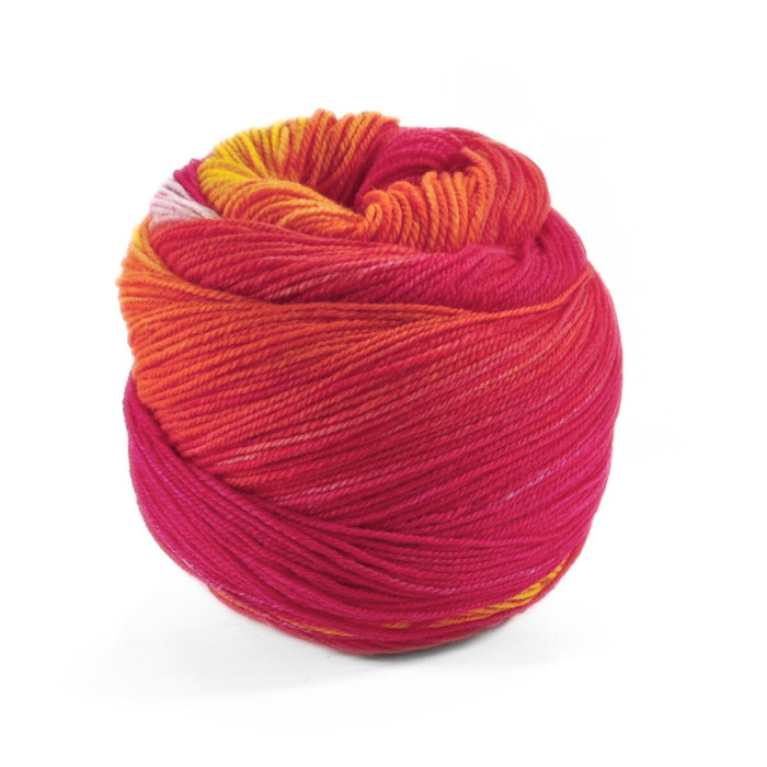 202 Шкарпеткова Пряжа Laines du Nord WaterColor Sock, 100г - 420м, різнокольоровий, 75% вовна, 25% нейлон