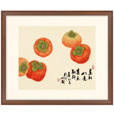 2030402 (2800902) Xiu Crafts Набір для вишивки рахунковим хрестиком - Хурма 24x29 см, Aida 18 ct