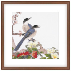 2030851 Xiu Crafts Набір для вишивки рахунковим хрестиком - Весняне цвітіння 28x28 см, Aida 14 ct