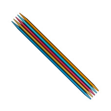 204-7/7-15 Addi Спиці шкарпеткові Colibri 7 мм - 15 см, алюміній