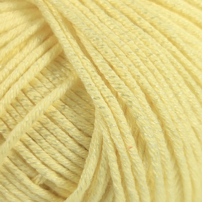 206 Пряжа Laines du Nord Baby Soft, 50г - 135м, ванільний, 50% бавовна органічна, 50% cоєві волокна