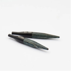 20687 KnitPro Спиці з'ємні Denim Indigo Wood 6 мм - 5 см, деревина