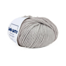 20741 Пряжа Lana Gatto Maxi Soft, 50г - 90м, попелясто-сірий, 100% меринос екстрафайн