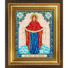 VIA4206 Образ Богородиці Покрови. ArtSolo. Схема на тканині для вишивання бісером