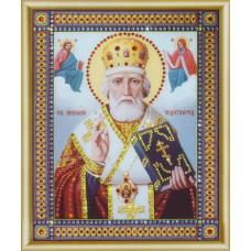 КС-046 Ікона Святителя Миколая Чудотворця. Чарівна мить. Набір для виготовлення картини зі стразами