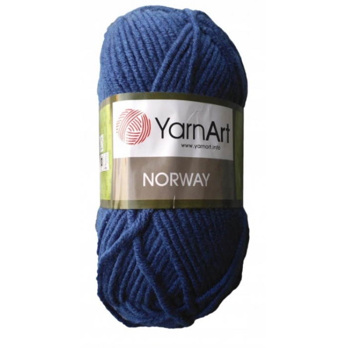 209 Пряжа Norway 100гр - 105м (Темно-синій) YarnArt