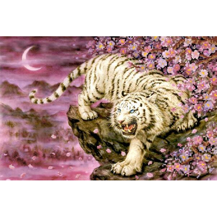 РКП-147 Бенгальський тигр. Марічка. Схема на тканині для вишивання бісером