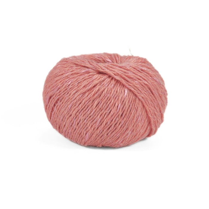 21 Пряжа Adriafil Fiordiloto, 50г - 115м, рожевий, 23% льон, 57% бавовна, 20% віскоза