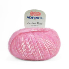 21 Пряжа Adriafil Zucchero Filato, 50г - 175м, блідо-рожевий, 18% альпака, 50% бавовна, 32% вовна
