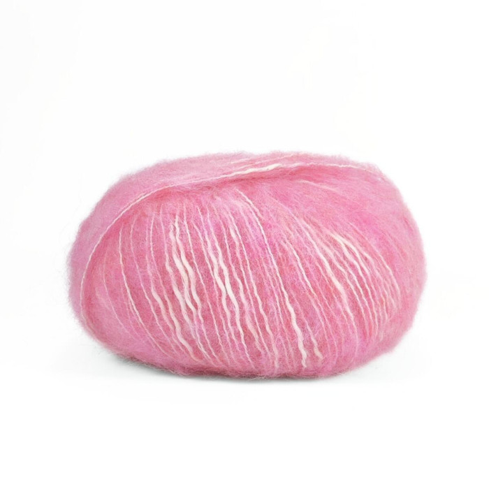 21 Пряжа Adriafil Zucchero Filato, 50г - 175м, блідо-рожевий, 18% альпака, 50% бавовна, 32% вовна