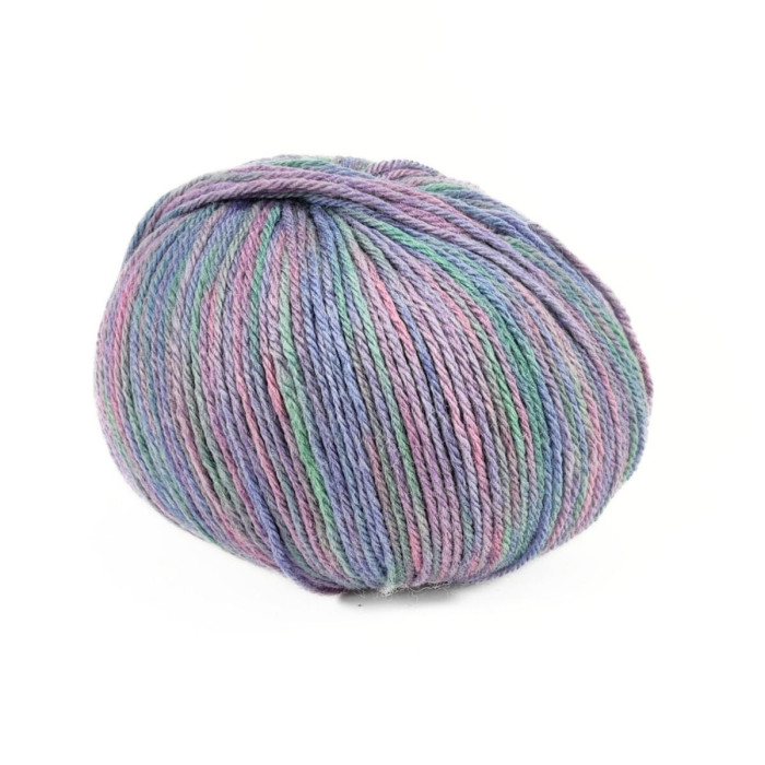 21 Пряжа Campolmi Filati Svezia Fantasie, 100г - 250м, мультіколор, 50% вовна, 25% акрил