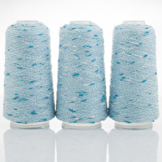 21 Пряжа Knot шишибріки з люрексом, світло-блакитний, 50гр-500м, Китай, полiестер