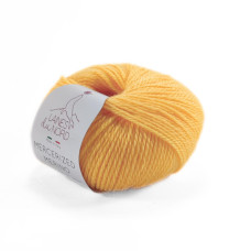 21 Пряжа Laines du Nord Mercerized Merino, 50г - 125м, жовтий, 100% вовна