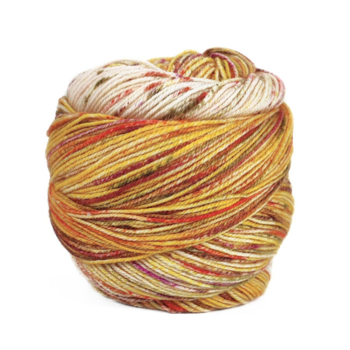 21 Пряжа Laines du Nord Paint Gradient Sock, 100г - 420м, різнокольоровий, 75% вовна, 25% нейлон