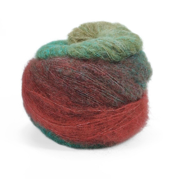 21 Пряжа Laines du Nord Poema Alpaca, 100г - 400м, різнокольоровий, 40% альпака, 40% шерсть, 20% нейлон