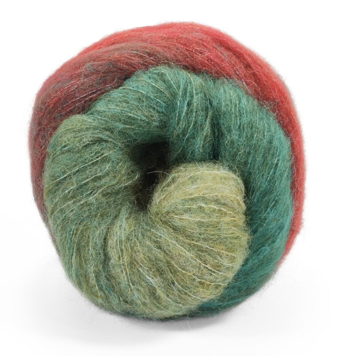 21 Пряжа Laines du Nord Poema Alpaca, 100г - 400м, різнокольоровий, 40% альпака, 40% шерсть, 20% нейлон