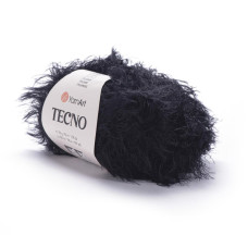 21 Пряжа Tecno 50г-100м (чорний). YarnArt