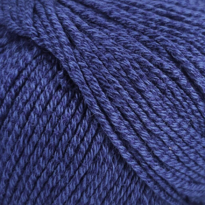 210 Пряжа Laines du Nord Baby Soft, 50г - 135м, темно-синій, 50% бавовна органічна, 50% cоєві волокна