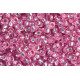 78192 10/0 чеський бісер Preciosa, 50 г, рожевий, кристальний сольгель з блискучим срібним отвором