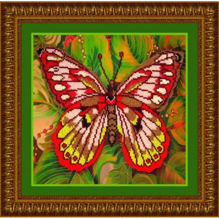 Р-009 RED метелик. (знято з виробництва) Картини бісером. Набір для вишивання бісером(Знятий з виробництва)