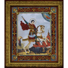 Р-049 Ікона Святого Великомученика Георгія Побідоносця. (знято з виробництва) Картини бісером. Набору(Знятий з виробництва)