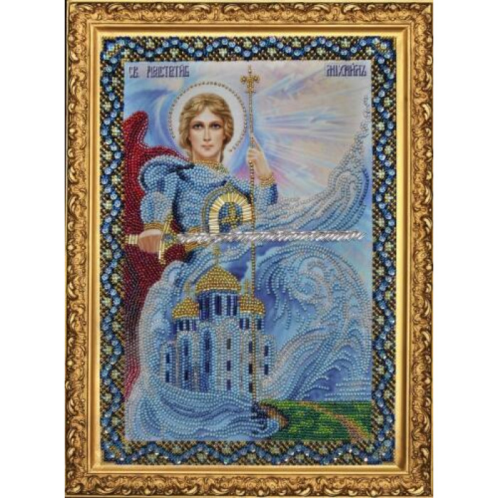 Р-092 Ікона Святого Архангела Михаїла . Картини бісером. Набір для вишивання бісером