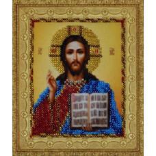 Р-110 Мініатюрна Ікона Христа Спасителя. Картини бісером. Набір для вишивання бісером(Знятий з виробництва)