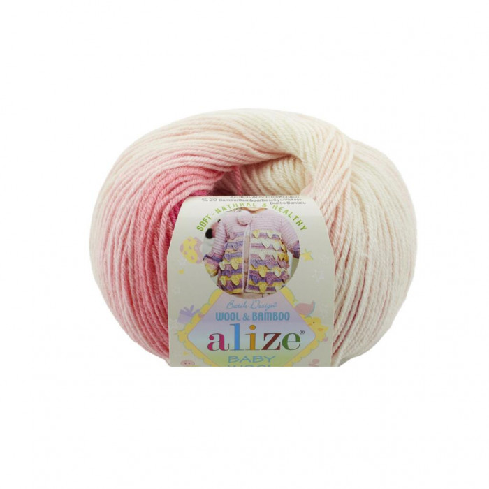 2164 Пряжа Baby Wool Batik 50гр - 175м (різнокольорова). Alize(Знятий з виробництва)