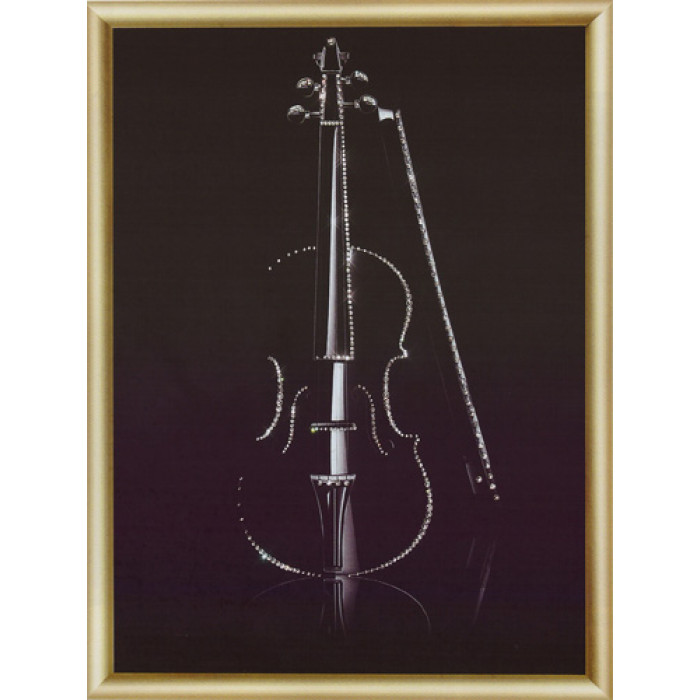 КС-137 Чарівна скрипка. Чарівна мить. Набір для виготовлення картини зі стразами