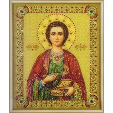 КС-051 Ікона великомученика і цілителя Пантелеймона. Чарівна мить. Набір для виготовлення картини зі стразами