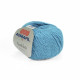 22 Пряжа Adriafil Fiordiloto, 50г - 115м, блакитний, 23% льон, 57% бавовна, 20% віскоза
