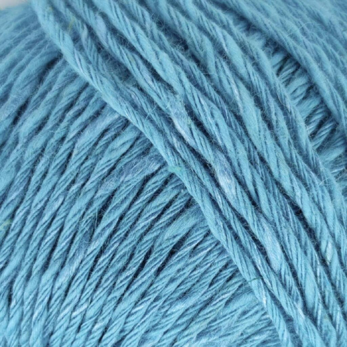 22 Пряжа Adriafil Fiordiloto, 50г - 115м, блакитний, 23% льон, 57% бавовна, 20% віскоза