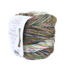 22 Пряжа Laines du Nord Paint Gradient Sock, 100г - 420м, різнокольоровий, 75% вовна, 25% нейлон