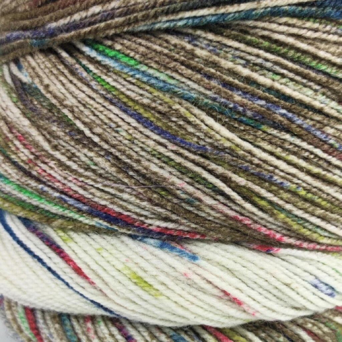 22 Пряжа Laines du Nord Paint Gradient Sock, 100г - 420м, різнокольоровий, 75% вовна, 25% нейлон