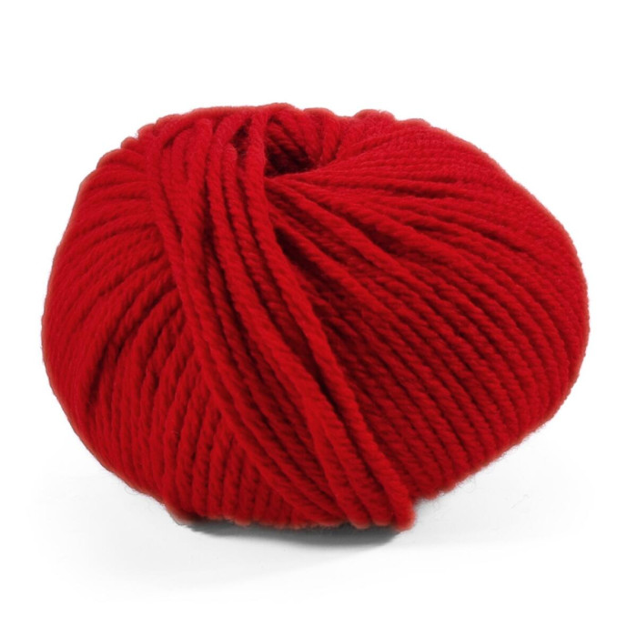 22 Пряжа Laines du Nord Twist, 100г - 125м, червоний, 70% вовна, 30% акрил
