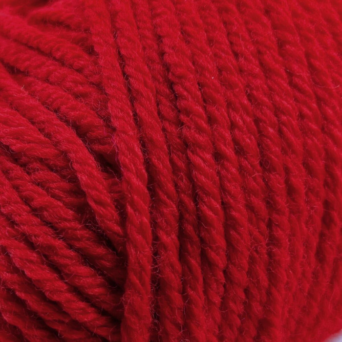 22 Пряжа Laines du Nord Twist, 100г - 125м, червоний, 70% вовна, 30% акрил