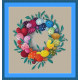 220004Р Little Stitch Набір для вишивки рахунковим хрестиком - Вінок до Великодня 31x33 см, Linda 27 ct (айворі)