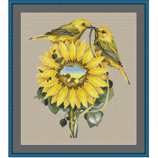 220005 Little Stitch Набір для вишивки рахунковим хрестиком - Все буде Україна 26x30 см, Aida16 (айворі)