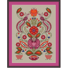 220009 Little Stitch Набір для вишивки рахунковим хрестиком - Дерево життя 26x35 см, Aida16 (айворі)