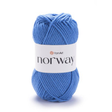 224 Пряжа Norway 100гр - 105м (Яскраво-синій) YarnArt