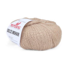 227 Пряжа Mondial Dolce Mohair, 50г - 150м, бежевий, 60% кід мохер, 40% акрил