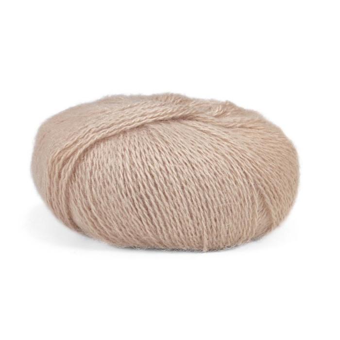 227 Пряжа Mondial Dolce Mohair, 50г - 150м, бежевий, 60% кід мохер, 40% акрил