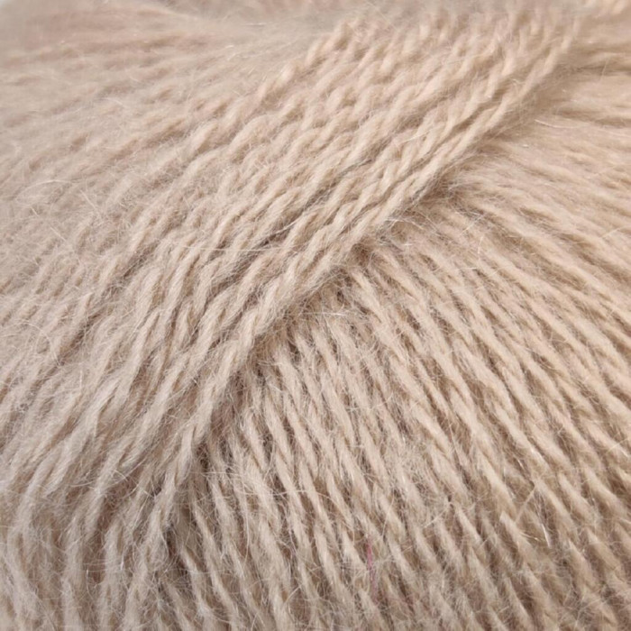 227 Пряжа Mondial Dolce Mohair, 50г - 150м, бежевий, 60% кід мохер, 40% акрил