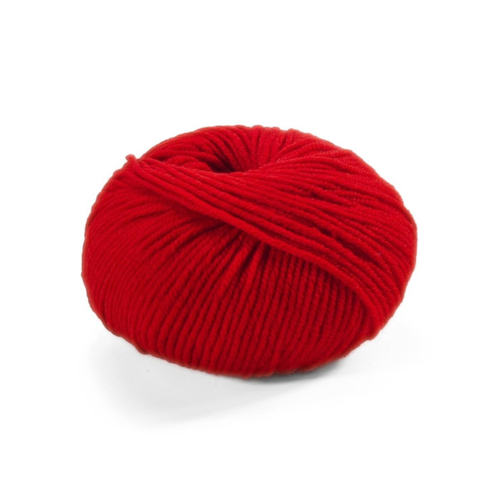 228 Пряжа Laines du Nord Dolly 125, 50г - 125м, червоний, 100% вовна