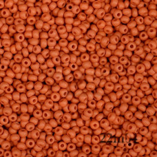 22m04 10/0 чеський бісер Preciosa, 5 г, помаранчево-коричневий, рокайль