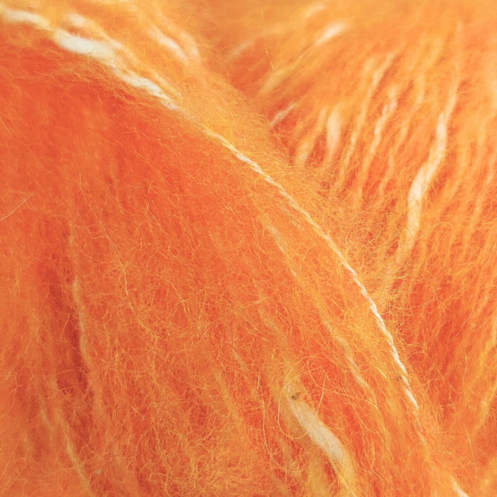 23 Пряжа Adriafil Zucchero Filato, 50г - 175м, помаранчевий, 18% альпака, 50% бавовна, 32% вовна